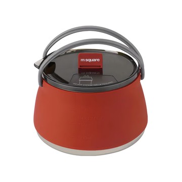 m square 矽膠折疊燒水壺 1L 不含雙酚A  落日紅  1個