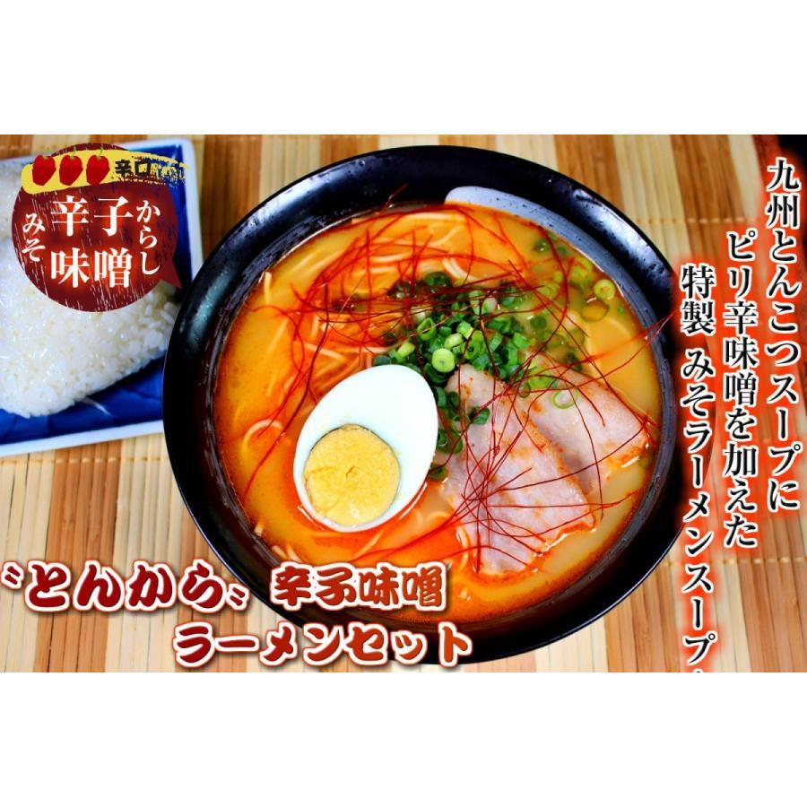 とんこつラーメン　お取り寄せ　本場豚骨スープ　辛子味噌ブレンド　とんから味　6人前セット　ピリ辛発汗系スープ　クセになる旨味　お試しグルメギフト