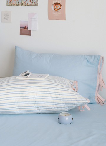 海鹽芝士 / 苺果芝士 - 華爾紗 ( 純棉 ) 枕套 / 2入組