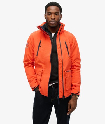 Superdry Men's Mens Slim Fit Ultimate Windbreaker Jacket, Orange, Size: M