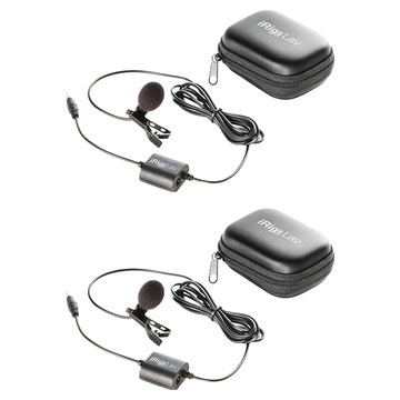 IK MULTIMEDIA iRig Mic Lav 領夾式麥克風 附收納盒 + 可卸除式防風罩 適用於iOS和Android設備  2個  單一商品