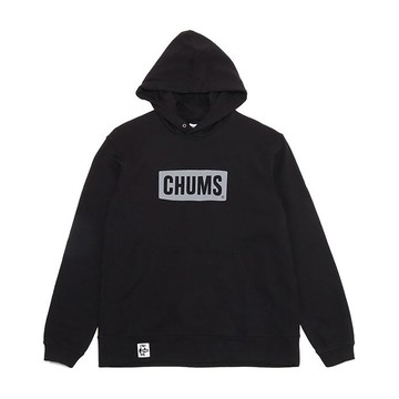 【CHUMS】CHUMS Logo Pullover Parka LP 連帽上衣 男 黑色-CH001443K083