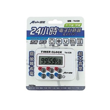明家Mayka  24小時 電子計時器 TM-E28 (時鐘 正/倒數 磁吸/立/夾 大音量)