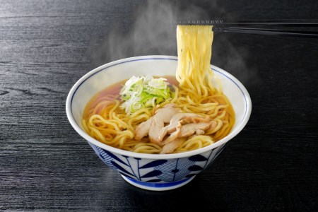 まる梅温かい肉中華（ラーメン）と新食感の泡麩（焼麩）　生麺（150g）×3人前セット！