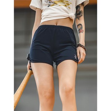 馬登美式運動修身短褲夏季跑步健身室內瑜伽褲休閑辣妹外穿熱褲女