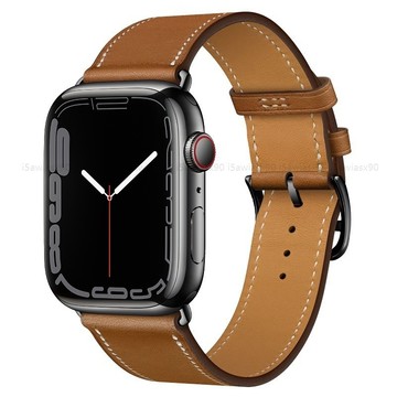 《台灣發貨》極簡高級感真皮錶帶｜Apple watch 愛馬仕同款錶帶｜Apple watch s7 s8 真皮錶帶