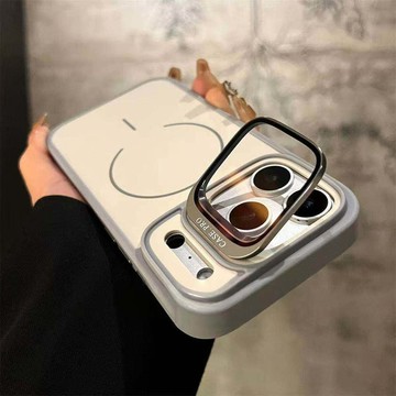 【玻璃鏡頭膜支架】雙色膚感 手機殼 全包防摔 iPhone 17 16 15 14 13 Pro max 防摔殼