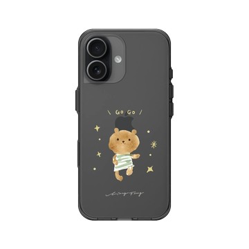 iPhone 17 Clear (相機按鈕) 酷墨灰 - 涼丰 LiangFeng - 經典小熊