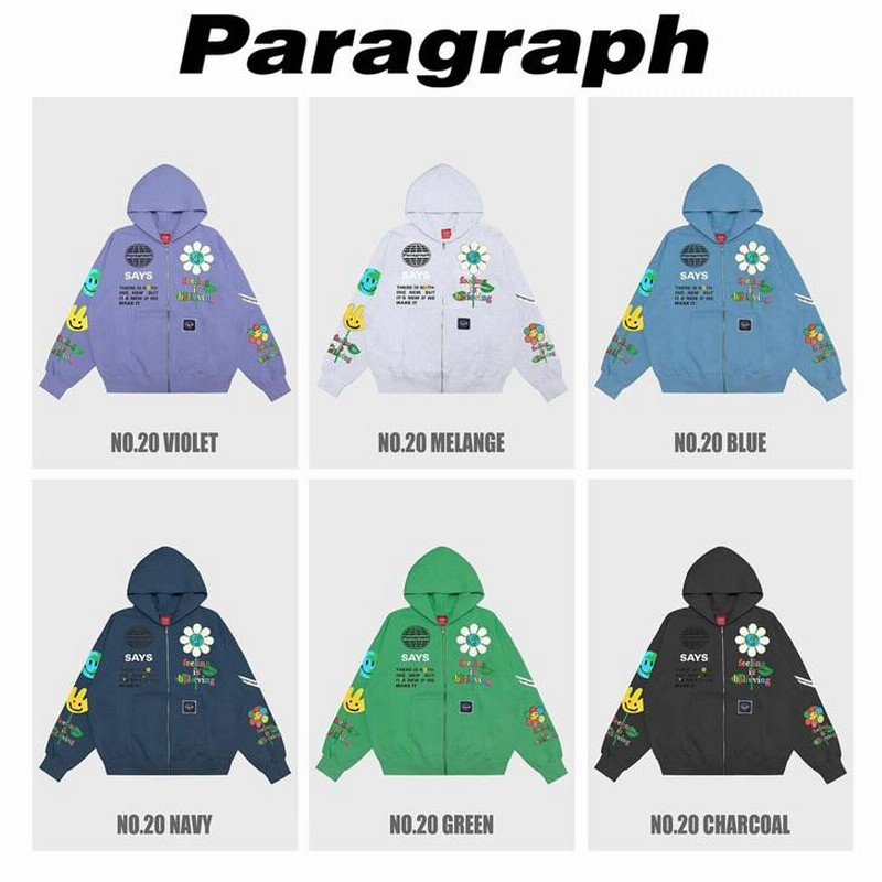 PARAGRAPH パラグラフ スウェット パーカー 正規品 メンズ