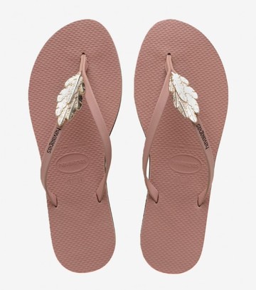 havaianas 哈瓦士 巴西人字拖 女款 You premium 羽毛粉 涼鞋 拖鞋 夾腳拖【南風百貨】