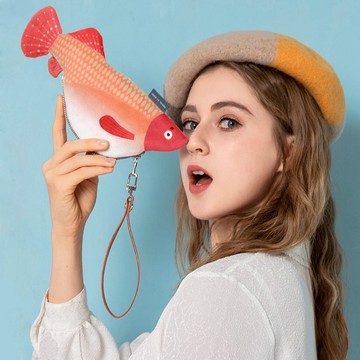 水族館_大肚魚手拿包(紅)