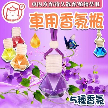 車用香薰瓶✨萌貓新世界 台灣出貨✨【60618】車用薰香瓶 掛飾 擴香瓶 擴香 香水瓶 櫸木瓶 車用香水 汽車吊飾