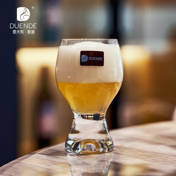 進口無鉛水晶玻璃啤酒杯果汁精釀高級家用套裝輕奢專用高顏值高腳