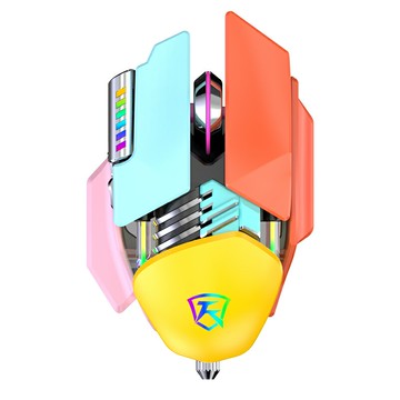 游戲滑鼠機械電競電腦筆記本辦公女生靜音無限金屬可充電