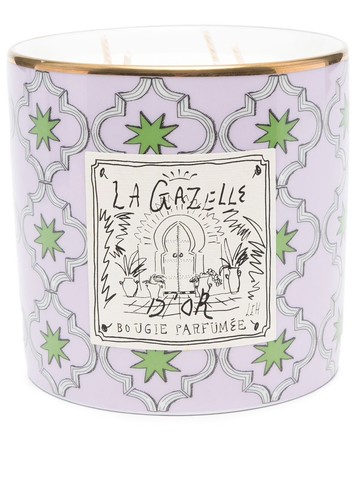 GINORI 1735 - La Gazelle candle (1379g) - unisex - ceramic/Wax - One Size - Purple
