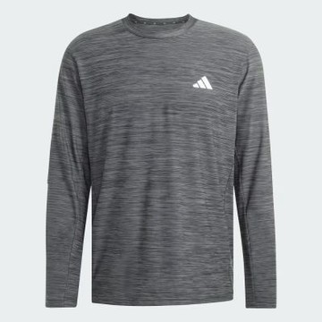 Adidas 愛迪達 We Flex Ls T [KD2861] 男 長袖上衣 休閒長袖 吸濕排汗 深灰