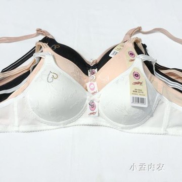 無鋼圈文胸小罩杯少女內衣小胸A杯薄款調整型中老年胸罩舒適2排扣
