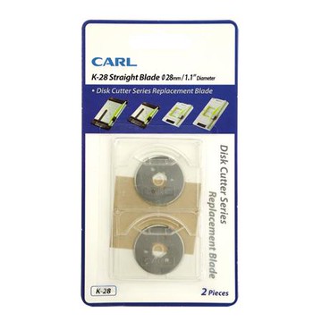 CARL圓盤式裁紙機專用補充刀片/K-28/2入/包