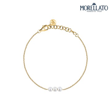 【MORELLATO】Perla 925純銀手鍊-金色 SAWM05