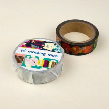 和紙膠帶 くるくる合わせ絵 Kaorin