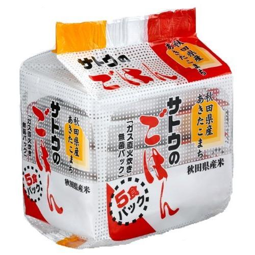 サトウのごはん 秋田県産あきたこまち5食パック(200g×5P)