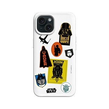 iPhone 15 SolidX 白 - 迪士尼-星際大戰 Star Wars - 星球大戰-貼紙系列