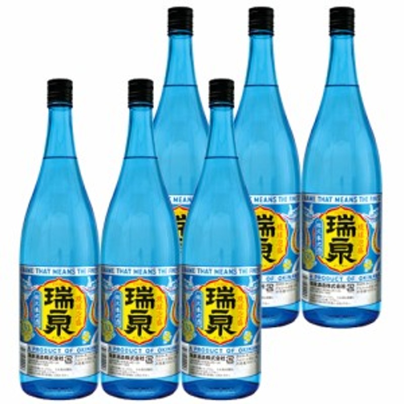 泡盛 瑞泉 30度 1800ml×6本 [瑞泉酒造 ずいせん / 1升瓶 一升瓶 / 泡盛