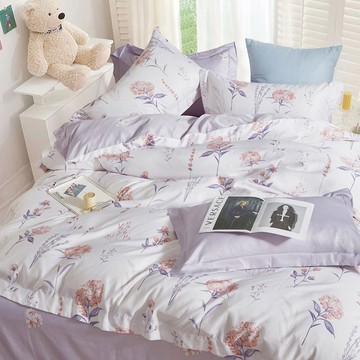 DON HOME 吸濕排汗天絲寢具4件組  粉芯香頌  床包 + 兩用被 + 枕套 2個  Queen Size(186 x 180cm)