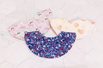 快速出貨【兜兜三件組】優惠(3圓兜)手作口水圍兜-自用-彌月禮盒