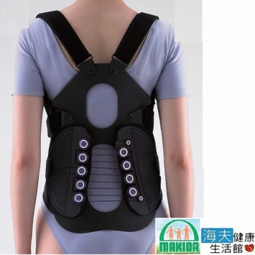 MAKIDA軀幹裝具 未滅菌 海夫xMAKIDA 滑輪 15吋 強力長背架_115RH-1