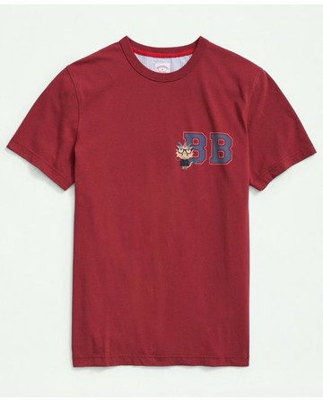 Brooks Brothers Men's Men's Cotton Lunar New Year Graphic T-Shirt | Red | Size XS