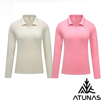 【ATUNAS 歐都納】女款循環抑菌長袖排汗POLO衫A1PSHH02WC/2色可選