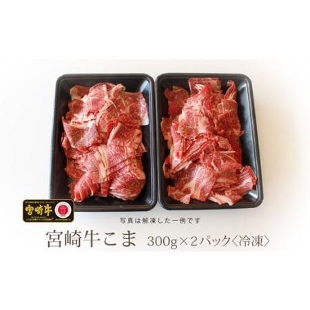 ふるさと納税 宮崎牛 牛肉 こま肉 600g (300g×2パック) 牛肉 小間 冷凍 牛肉 内閣総理大臣賞受賞 宮崎県産 九州産 送料無料 牛肉 肉じゃが .. 宮崎県美郷町