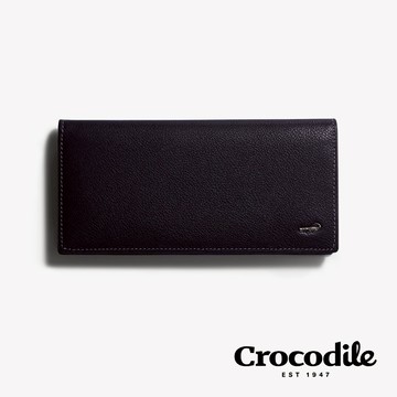 Crocodile 鱷魚皮件 自然摔紋真皮長夾 0203-11071/11072