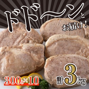 熟成三元豚プレミアムローストポーク・大容量 3.0kg（300g×10袋入）