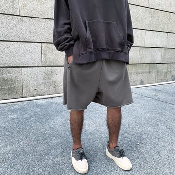 Men's Distressed High Street Drop Crotch Shorts 做舊吊襠短褲