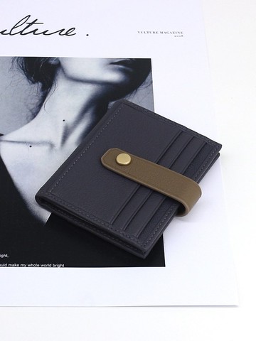 【Gift】真皮 山羊皮 搭扣卡包