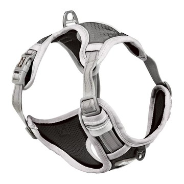 TUFF HOUND 雙背心防暴衝胸背帶  黑灰色  1個  XL