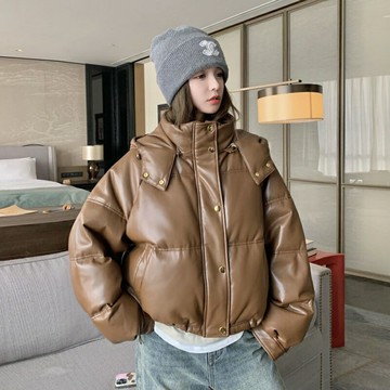 【巴黎精品】現貨+預購 真羽絨90%鴨絨羽絨外套羽絨衣夾克-保暖設計款短版皮羽絨服女外套a1ii21