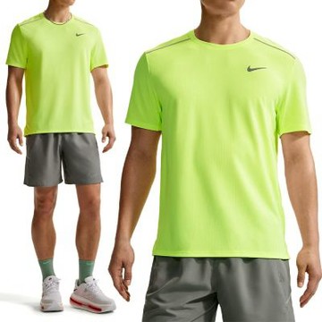 NIKE AS M NK DF UV MILER SS 短袖 男款 螢光綠色 訓練 T恤 IF2083-737