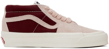 Vans 粉色 & 酒红色 Vault 系列 OG SK8-Mid LX 高帮运动鞋