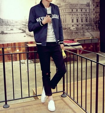 韓國 薄款 外搭 外套 CACO 棒球外套 潮流 MA1 軍外套 SQ GU 平價韓國 服飾