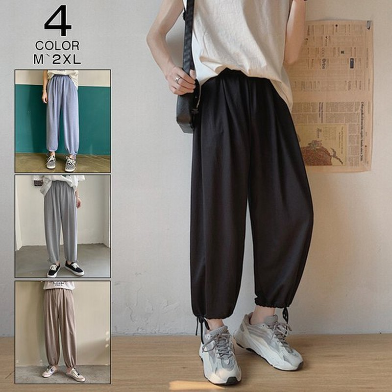 サルエルパンツメンズゆったり夏ズボンイージーパンツアンクル丈パンツメンズファッション 通販 Lineポイント最大0 5 Get Lineショッピング