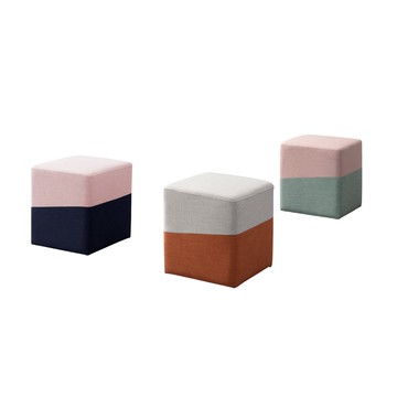 直人木業-可拆洗涼感布玩色椅凳A-櫻花粉/深藍