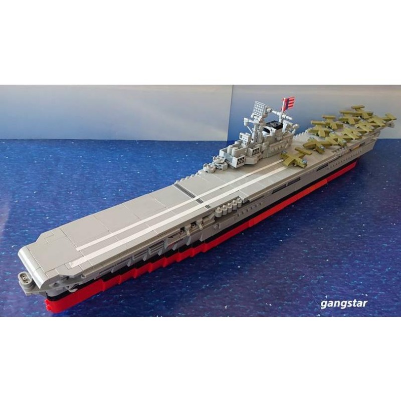 レゴ LEGO ブロック 互換 船 戦艦 空母 アメリカ軍 航空母艦ホーネット 