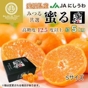 [予約 2023年 12月1日-12月25日の納品] 蜜る 約5kg S 愛媛県産 JAにしうわ 西宇和みつる共選 みつる 高級高糖度 上級品 みかん 冬ギフト