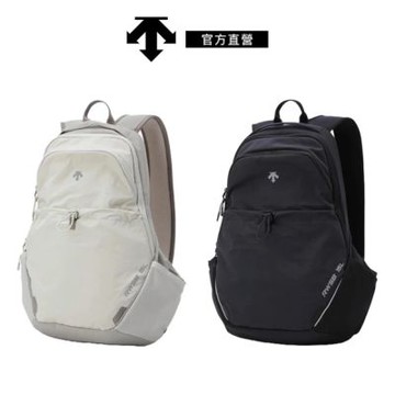 【DESCENTE】迪桑特 中性 輕量跑步後背包 (米色/黑色)