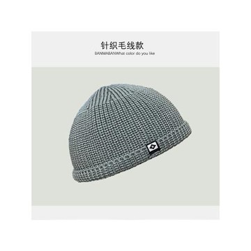 薄款無檐針織帽子男士女春秋雅痞包頭西瓜帽寸頭瓜皮帽冷帽毛線帽
