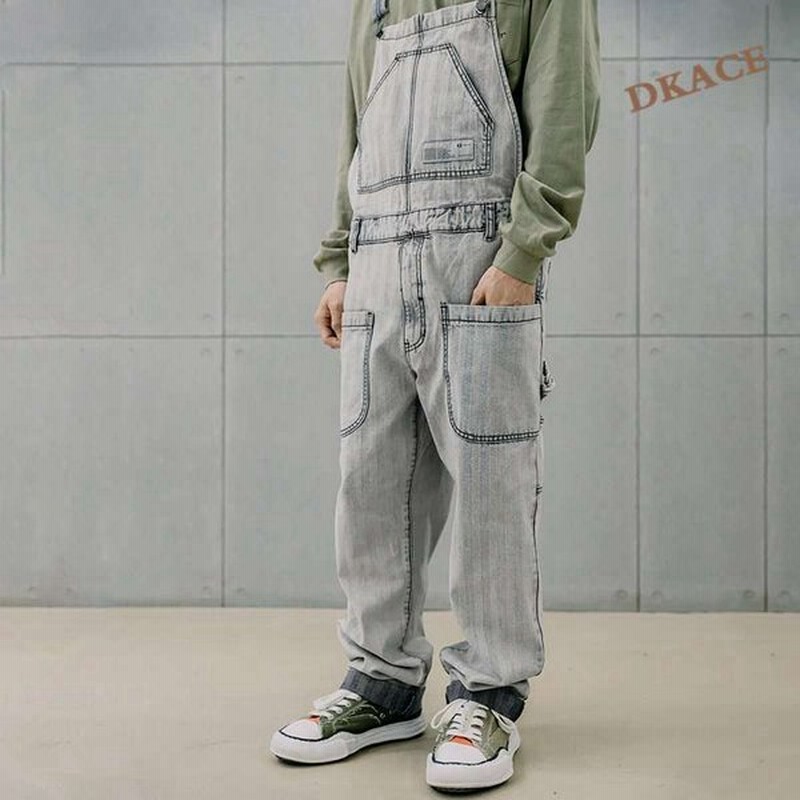 デニムオーバーオール メンズ つなぎ デニム ストライプ柄 オールインワン サロペット ボトムス 春夏秋 お洒落 男性 カジュアル 2色 21新 通販 Lineポイント最大get Lineショッピング