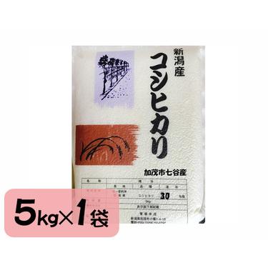 ふるさと納税 新潟産コシヒカリ 加茂市七谷産 棚田米 精米5kg 白米 真空パック 青柳米店 定期便 定期購入 定期 コシ.. 新潟県加茂市